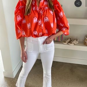 Karlie Orange Poppy Top. Size S. Worn once, excellent condition.